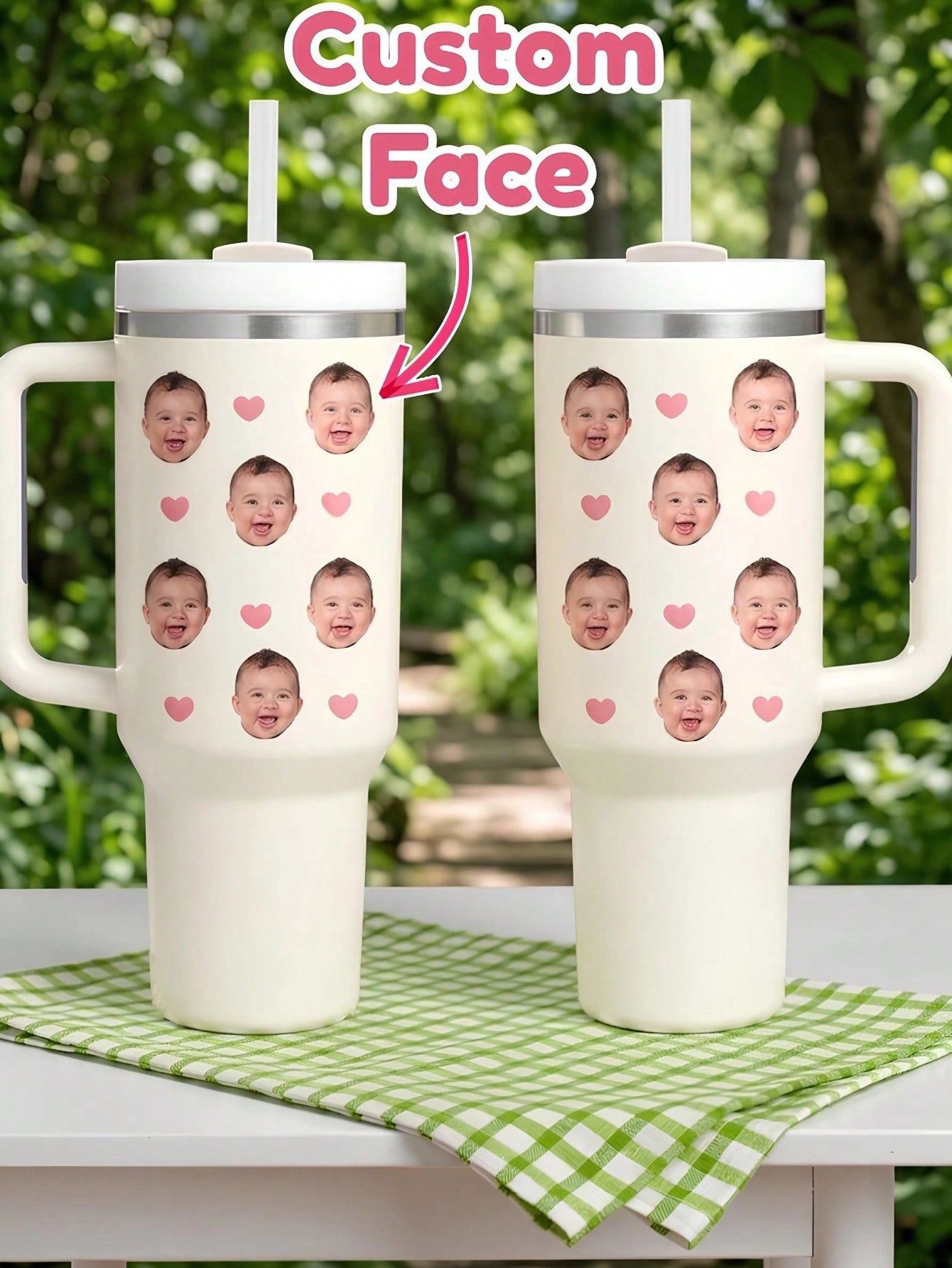 Coffee Equipment Names - Персонализированная термокружка с фото и именем,