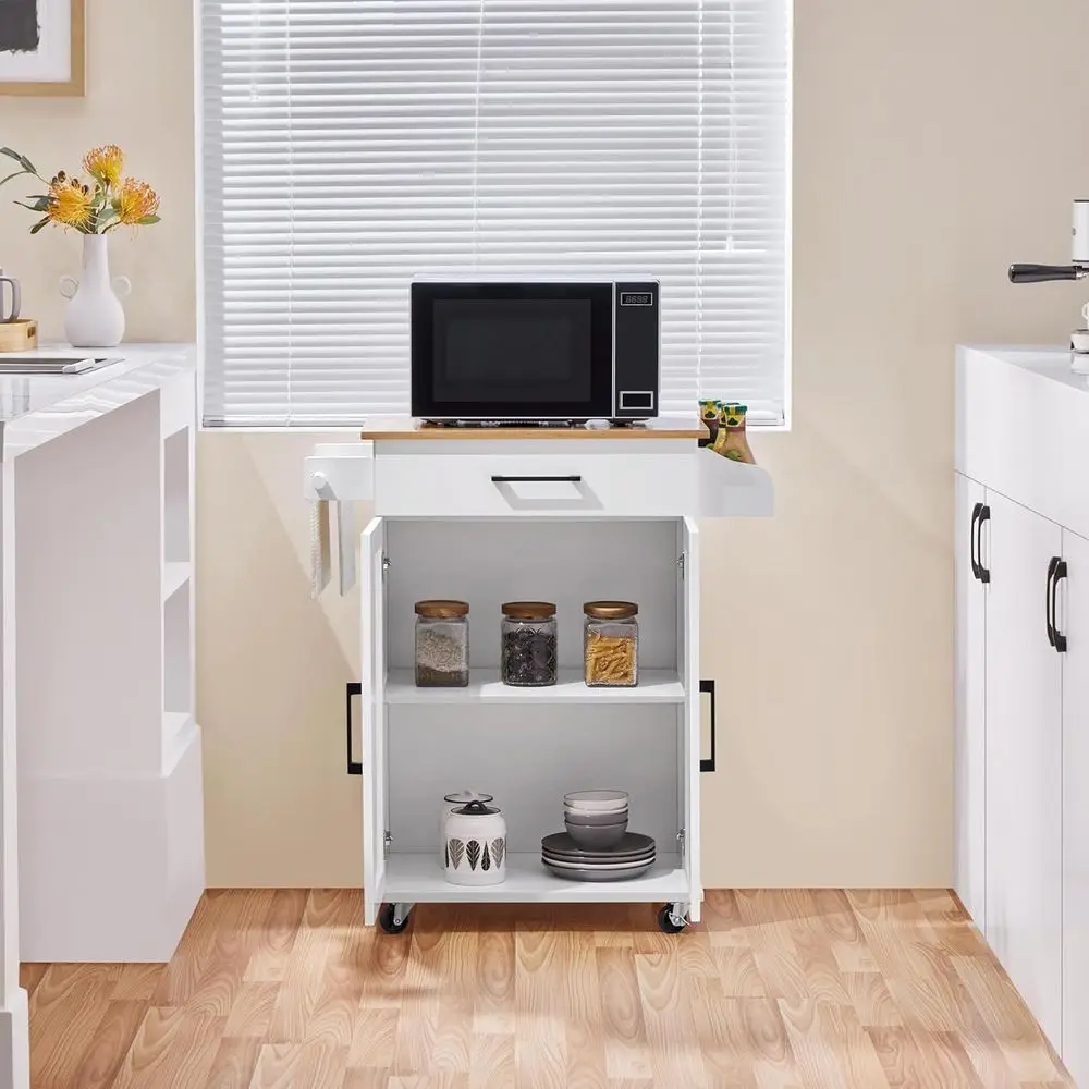 Белая передвижная кухонная тел – обзор и цена Coffee Equipment Rack
